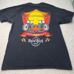 Daytona Bike Week 80th Anniversary Hard Rock Hotel Tee Small